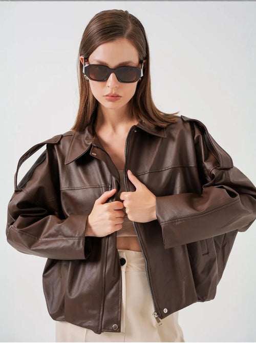 Giacca oversize con zip bdart - Kiabi