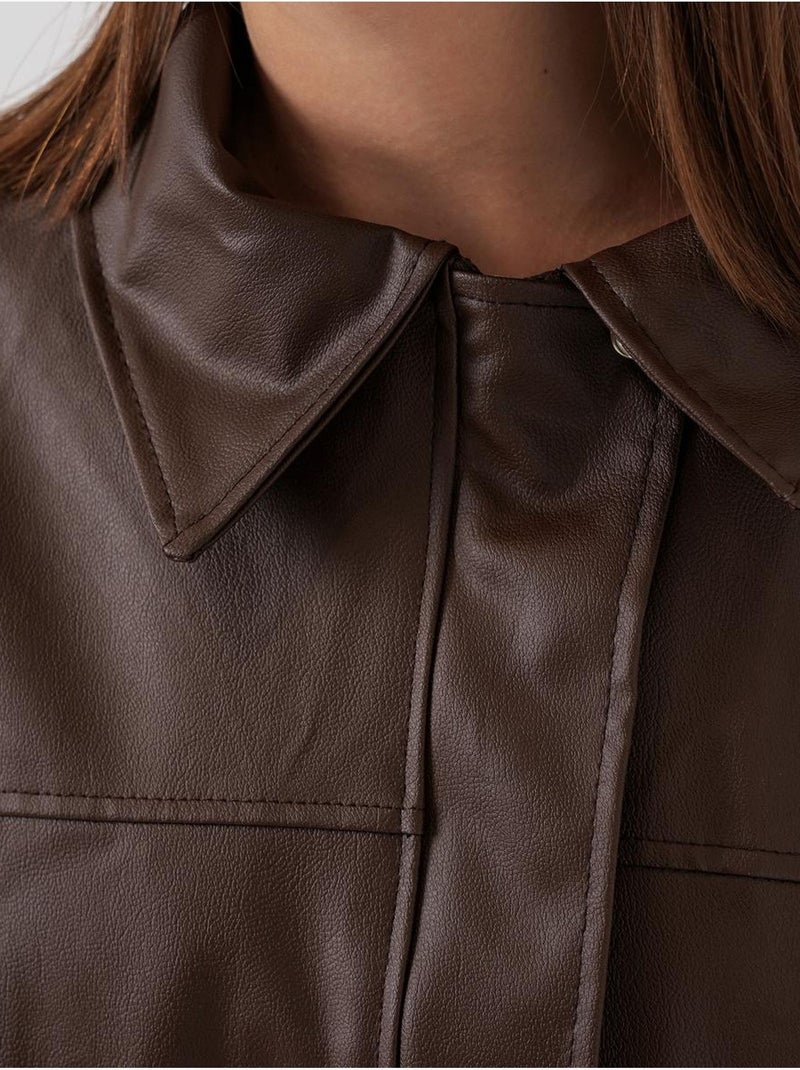 Giacca oversize con zip bdart Marrone - Kiabi