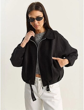 Giacca oversize in finto suede lucci