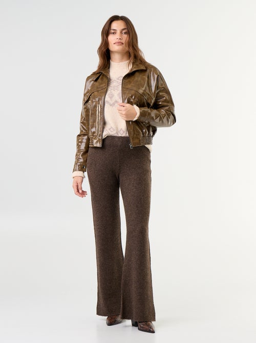 Giacca oversize in vinile - Kiabi