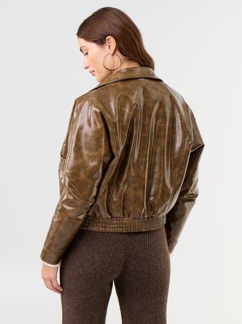 Giacca oversize in vinile - Kiabi