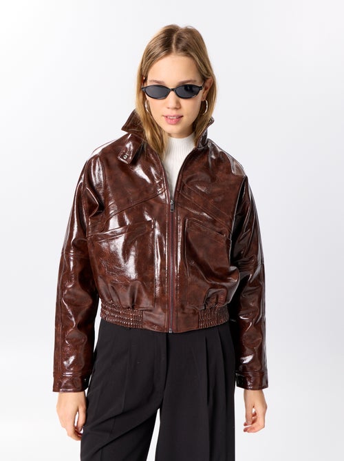 Giacca oversize in vinile - Kiabi