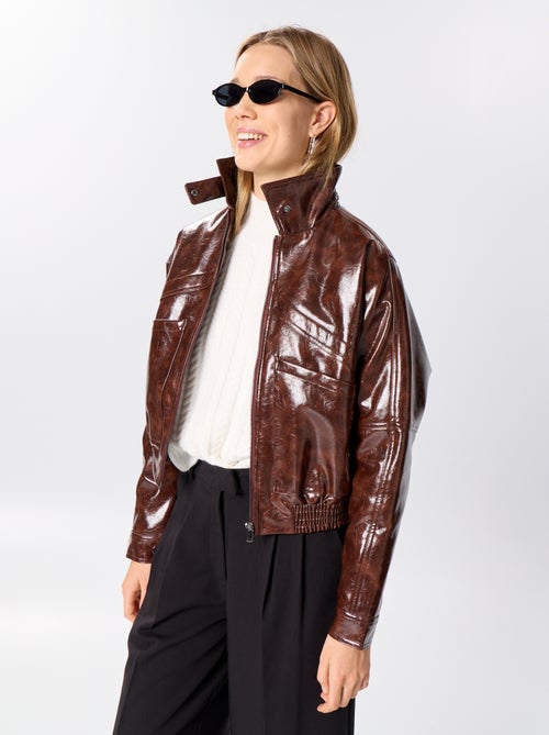 Giacca oversize in vinile - Kiabi