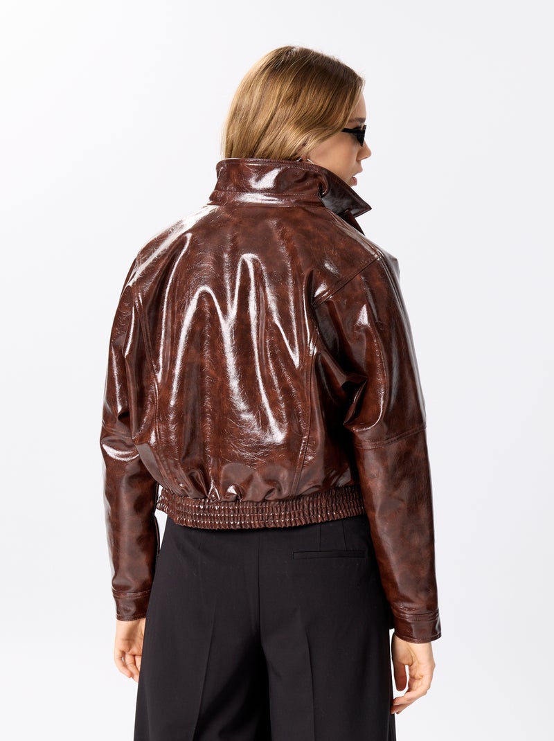 Giacca oversize in vinile Rosso - Kiabi