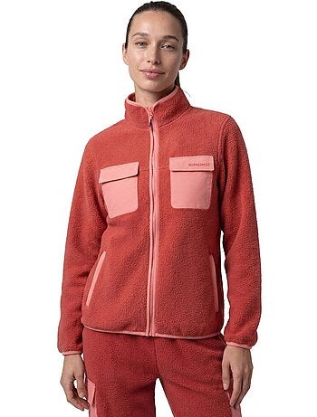 Giacca pile escursionismo donna donna carezza-w brick