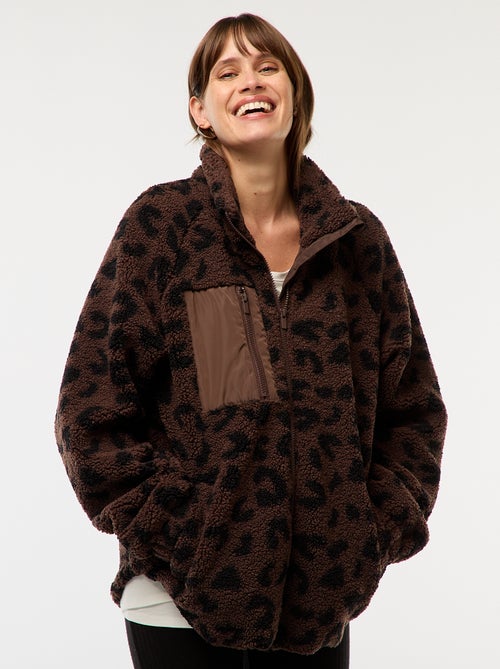 Giacca premaman effetto montone - Kiabi