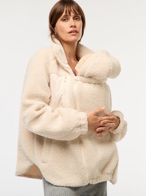 Giacca premaman effetto montone - Kiabi