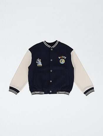 Giacca ricamata 'Bluey' in felpa e cotone