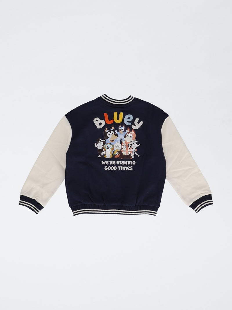 Giacca ricamata 'Bluey' in felpa e cotone Blu - Kiabi