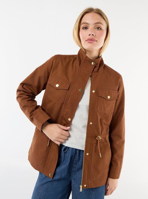 Giacca sahariana con bottoni a pressione sul davanti - Kiabi