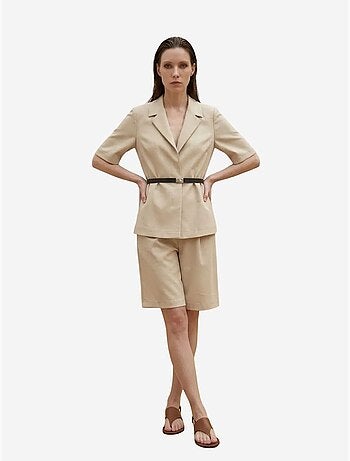 Giacca sartoriale con cintura e collo a scialle my fashion