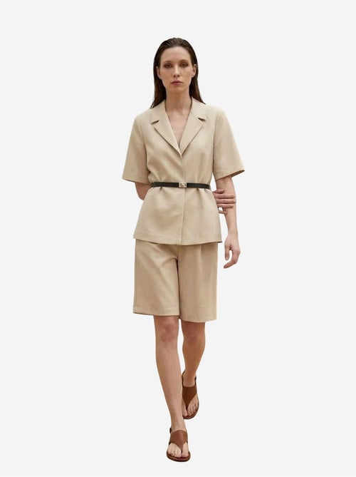 Giacca sartoriale con cintura e collo a scialle my fashion - Kiabi
