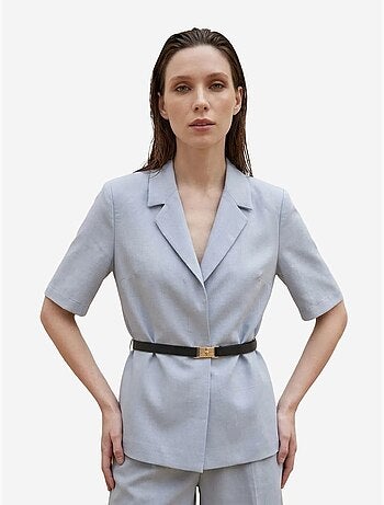 Giacca sartoriale con cintura e collo a scialle my fashion