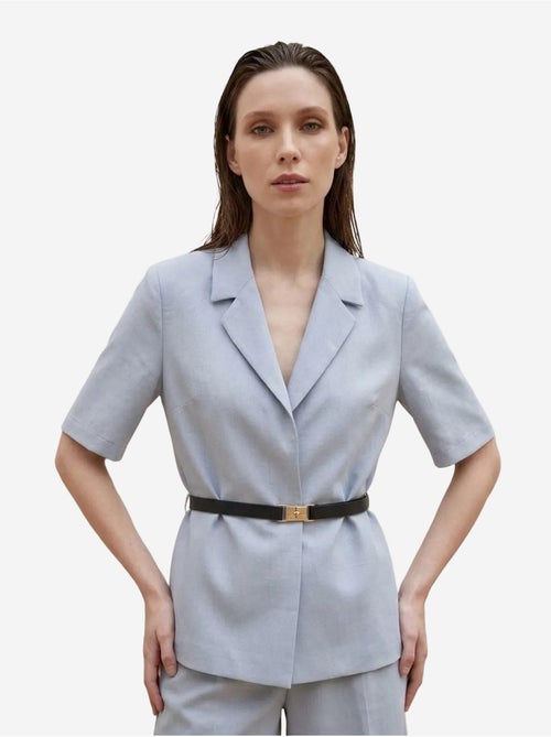 Giacca sartoriale con cintura e collo a scialle my fashion - Kiabi Giacca sartoriale con cintura e collo a scialle my fashion - Kiabi