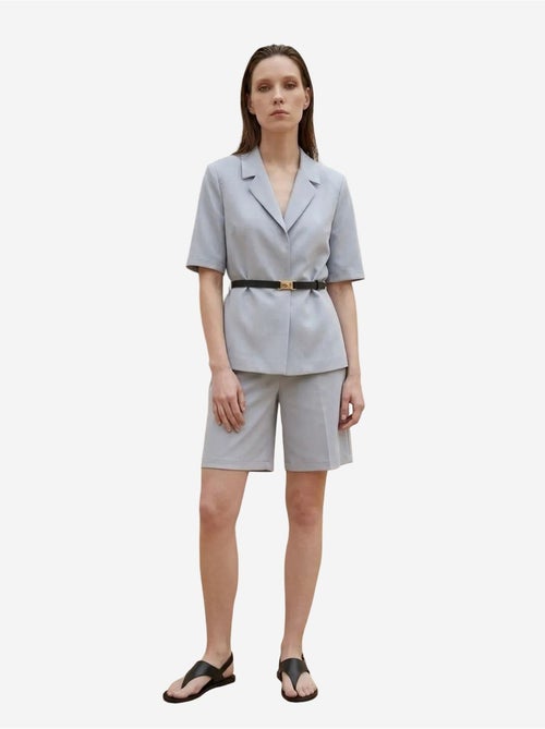 Giacca sartoriale con cintura e collo a scialle my fashion - Kiabi Giacca sartoriale con cintura e collo a scialle my fashion - Kiabi