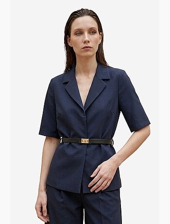 Giacca sartoriale con cintura e collo a scialle my fashion