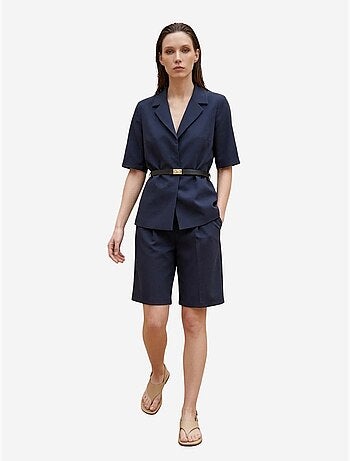 Giacca sartoriale con cintura e collo a scialle my fashion