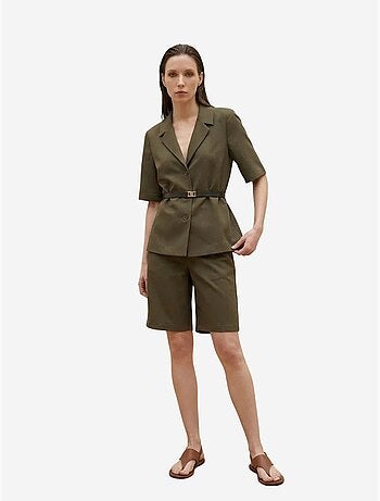 Giacca sartoriale con cintura e collo a scialle my fashion