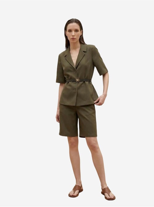 Giacca sartoriale con cintura e collo a scialle my fashion - Kiabi Giacca sartoriale con cintura e collo a scialle my fashion - Kiabi