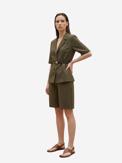Giacca sartoriale con cintura e collo a scialle my fashion - Kiabi Giacca sartoriale con cintura e collo a scialle my fashion - Kiabi