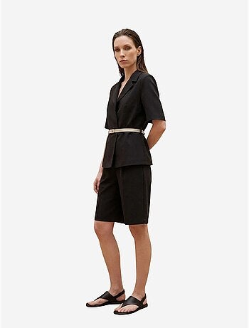 Giacca sartoriale con cintura e collo a scialle my fashion