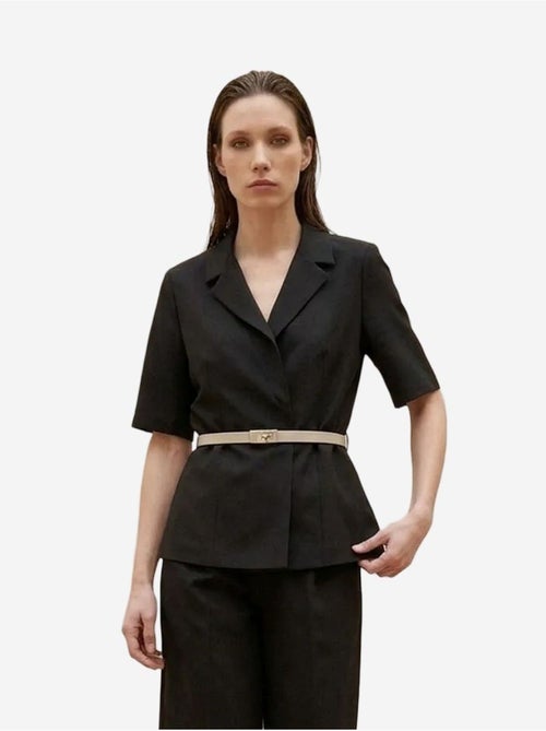 Giacca sartoriale con cintura e collo a scialle my fashion - Kiabi Giacca sartoriale con cintura e collo a scialle my fashion - Kiabi