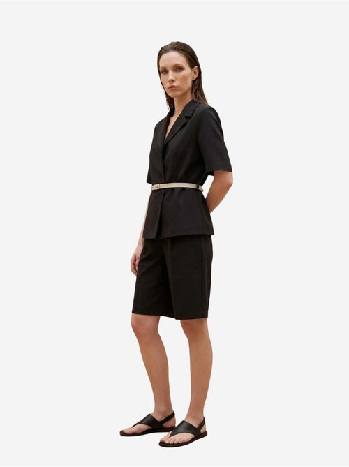 Giacca sartoriale con cintura e collo a scialle my fashion - Kiabi Giacca sartoriale con cintura e collo a scialle my fashion - Kiabi