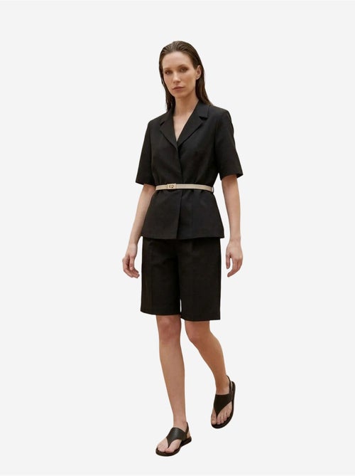 Giacca sartoriale con cintura e collo a scialle my fashion - Kiabi Giacca sartoriale con cintura e collo a scialle my fashion - Kiabi