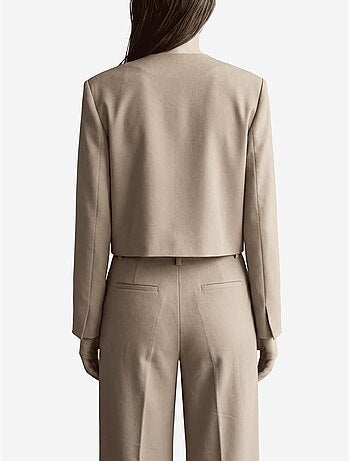 Giacca sartoriale con scollo a v e tasca my fashion