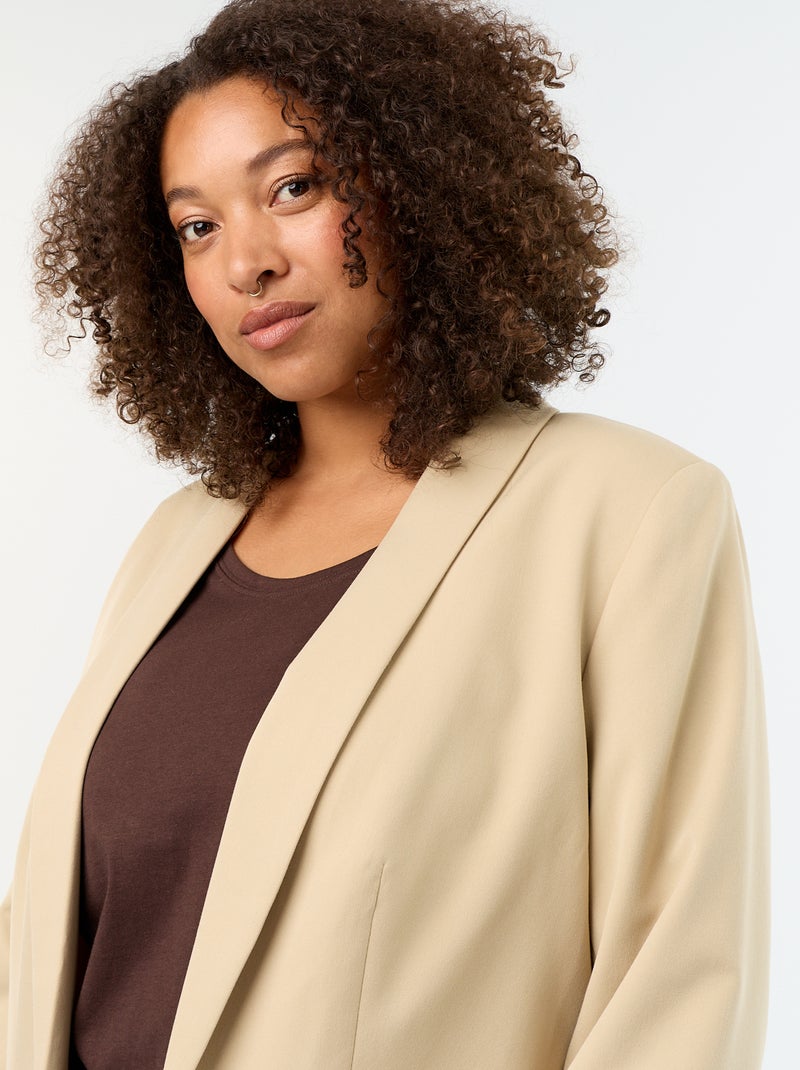 Giacca sartoriale lunga Beige - Kiabi