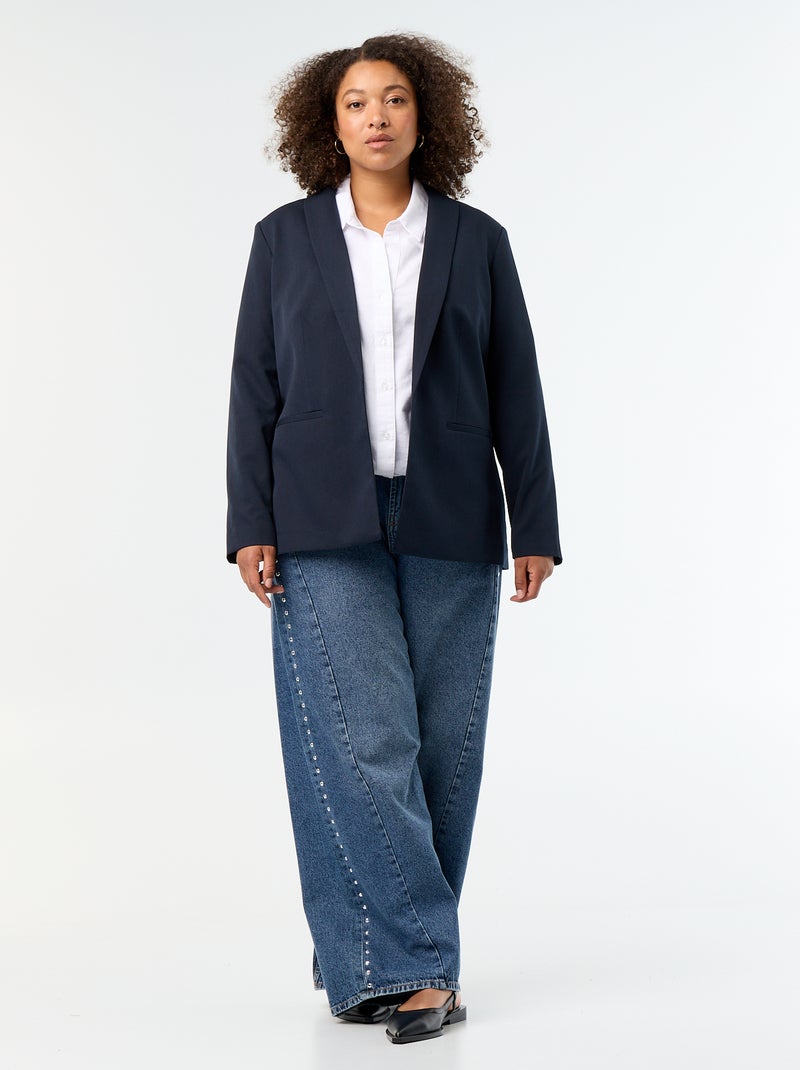 Giacca sartoriale lunga Blu - Kiabi