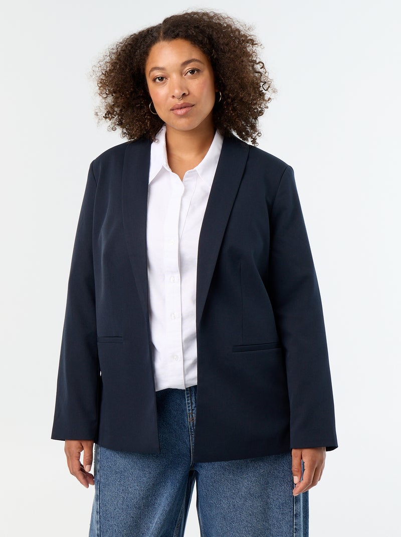Giacca sartoriale lunga Blu - Kiabi