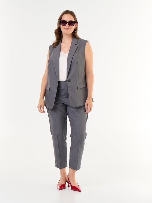 Giacca sartoriale lunga senza maniche - Kiabi Giacca sartoriale lunga senza maniche - Kiabi