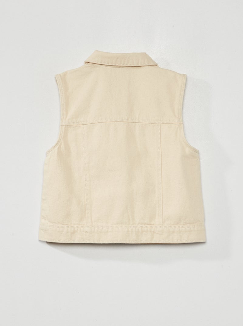 Giacca Senza Maniche Petit Bateau Unisex-Bimbi - Blouson Smokin6M, Design Moderno, Zip Frontale, Morbida E Calda