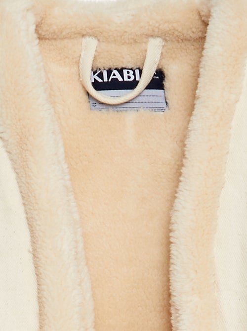 Giacca senza maniche in jeans e pelliccia sintetica - Kiabi