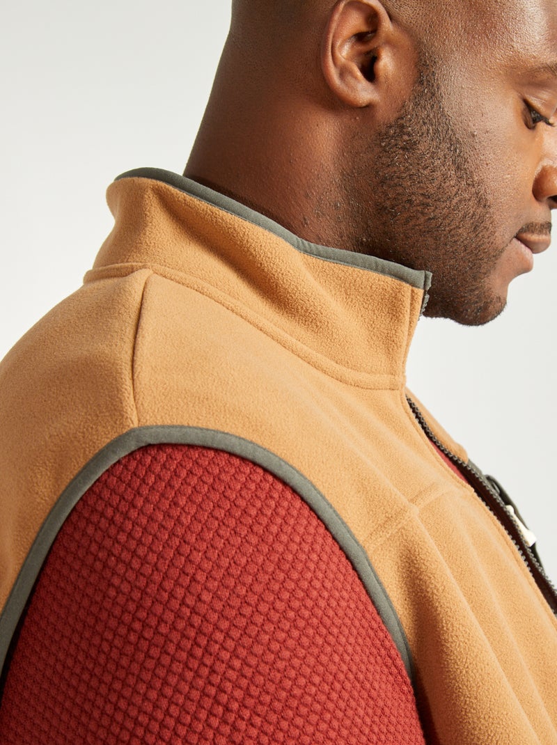 Giacca senza maniche in pile BEIGE - Kiabi