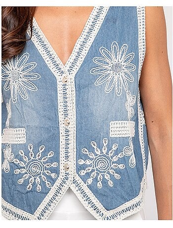 Giacca senza maniche jeans UTESS