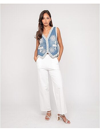 Giacca senza maniche jeans UTESS