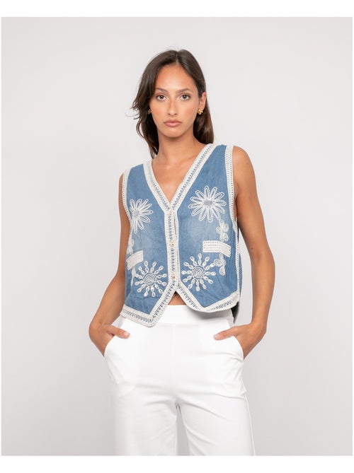 Giacca senza maniche jeans UTESS - Kiabi