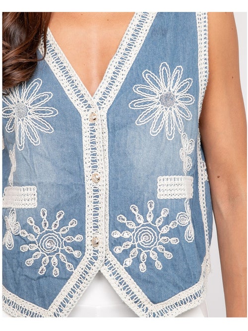 Giacca senza maniche jeans UTESS - Kiabi
