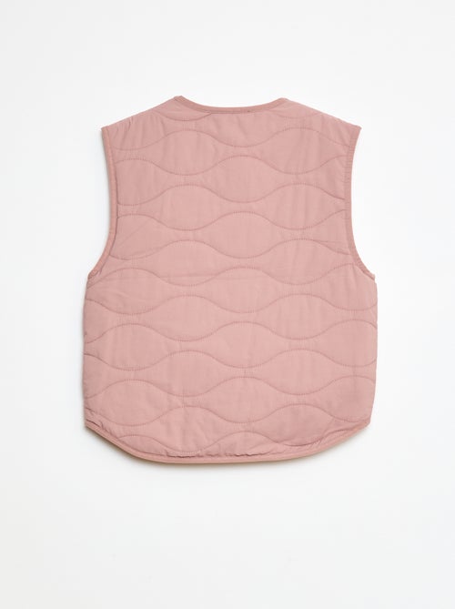 Giacca senza maniche trapuntata double face - Kiabi