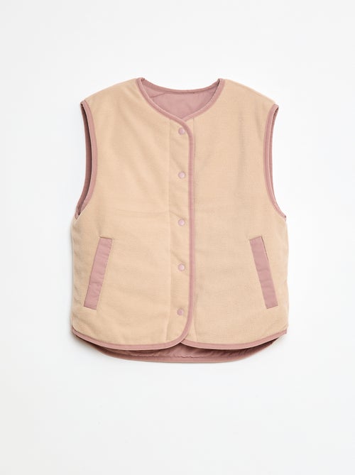 Giacca senza maniche trapuntata double face - Kiabi