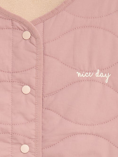 Giacca senza maniche trapuntata double face - Kiabi