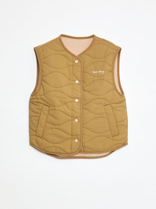 Giacca senza maniche trapuntata double face - Kiabi