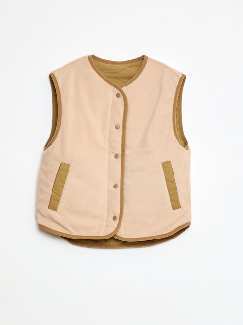 Giacca senza maniche trapuntata double face - Kiabi