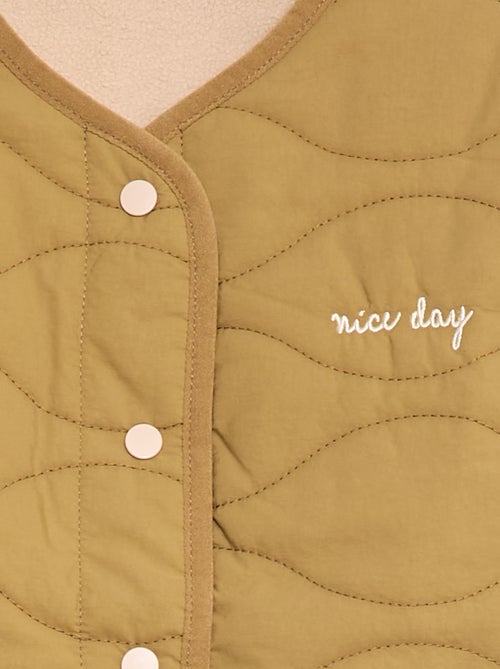 Giacca senza maniche trapuntata double face - Kiabi