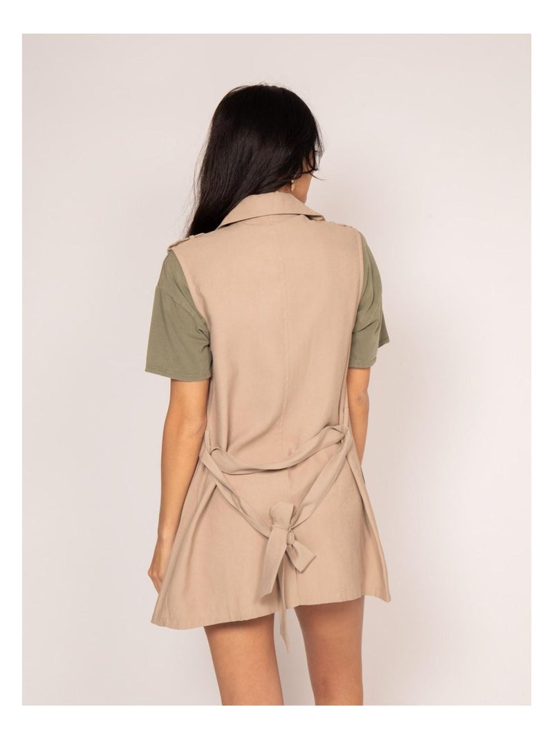 Giacca senza maniche ULIANA Beige - Kiabi