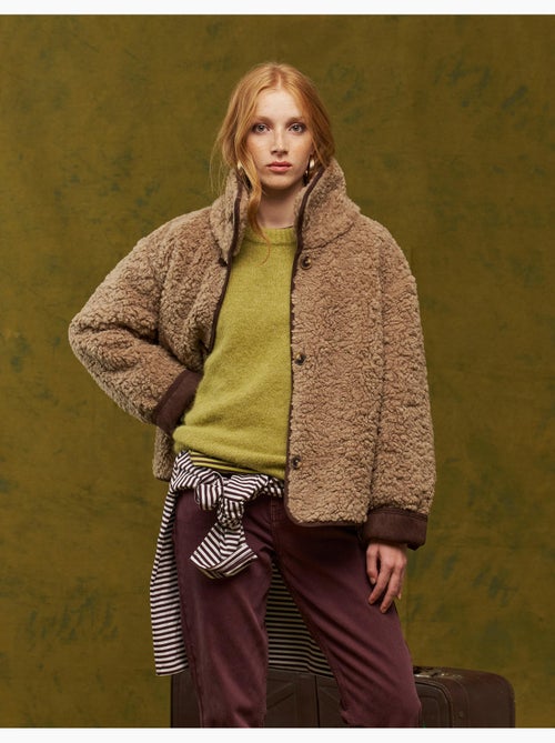 Giacca shearling, mo fashion - Kiabi Giacca shearling, mo fashion - Kiabi