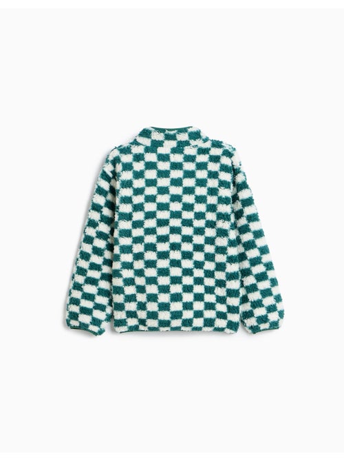 Giacca sherpa a quadri, mo fashion - Kiabi