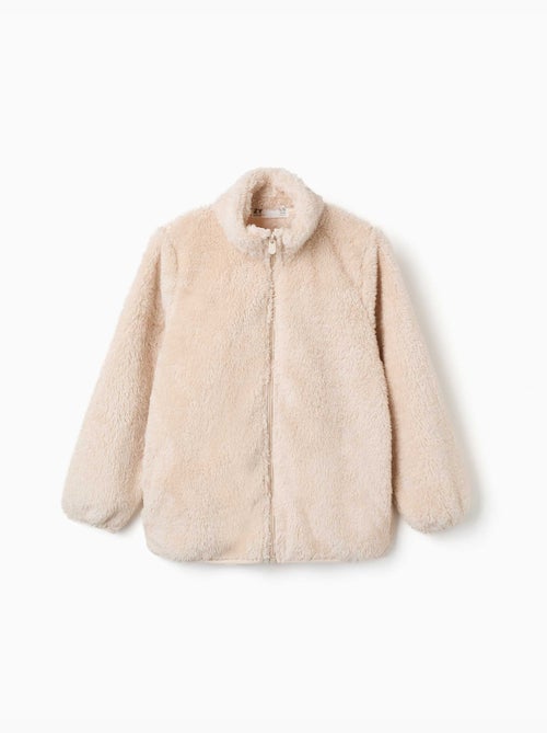 Giacca sherpa con chiusura con cerniera - Kiabi